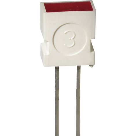 Kingbright L-1043 YD LED bedrahtet  Gelb Rechteckig 3.65 x 6.15 mm 4 mcd 100 ° 20 mA 2 V
