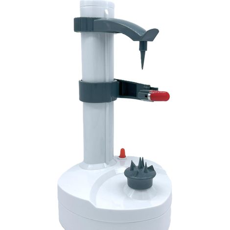 Pelapatate elettrico  Lama in acciaio inossidabile resistente  Base antiscivolo  Facile da pulire  Pelapatate per frutta e verdura  Pelapatate elettrico, bianco, acciaio inossidabile, plastica