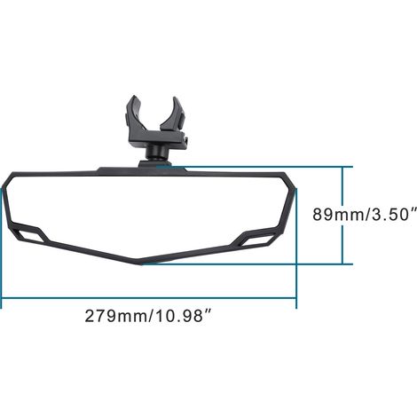 GOOFIT Center Rearview Mirror for UTV Polaris 2020 - 2023 Polaris RZR PROXP (1/4)