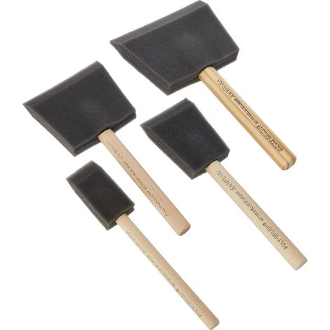 Rustins PBRUSHPACK Foam Brush Set, 4 Piece RUSFBSET