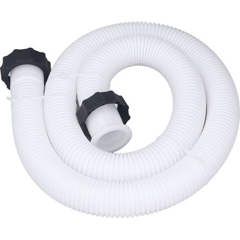 Tuyau de remplacement pour pompe de piscine Intex – 1,5 pouce de diamètre – Pour piscines hors sol, blanc – 1,5 m / 4,9 pieds (1/5)