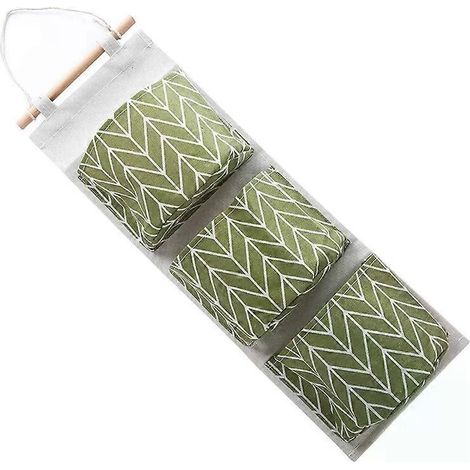 Sac de rangement suspendu Tulipes à 3 poches, imperméable, organisateur mural en tissu pour chambre d'étudiant, salon, salle de bain et placard. (1/5)