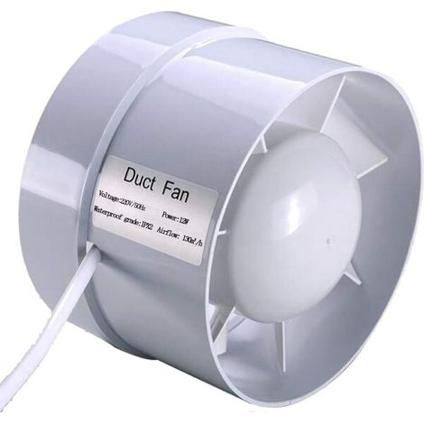 Extracteur d'air silencieux 150 mm – Débit 320m³/h – Puissance 18W – Niveau sonore 40 dB – Ventilateur pour espaces confinés (1/5)