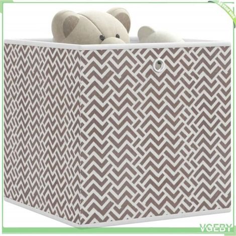 4018986 Botes de rangement pliables 10 pcs 32x32x32 cm tissu intissé (1/5)