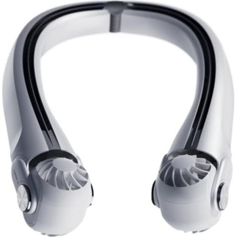 Mini ventilatore senza pale，ventilatore a sospensione，ventilatore ricaricabile，ventilatore portatile con 3 velocità (bianco) (1/5)