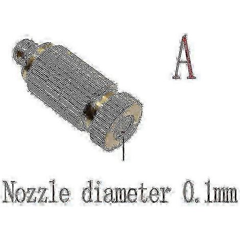 Lot de 3 buses de pulvérisation en cuivre pour humidificateur, raccord 3/16, pour fontaine d'irrigation potagère (0,1 et 0,7 mm), accessoires de jardinage