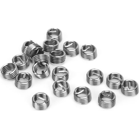 50 Pièces Douilles Filetées M8 x 1.25 en Acier pour Réparation et Protection - Accessoires Quincaillerie