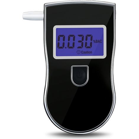 Alcootest Ethylotest Electronique, Professionnel Portable Testeur d'alcool ave Ecran LED d'Affichage Numérique et 5 Embouchures, Capteur à Semi-conducteur Sensibilité (1/5)