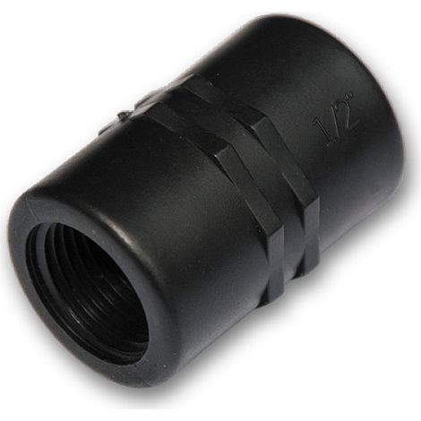 Raccord de jonction fileté polypropylène Femelle/Femelle 1/2" (15/21) (Lot de 5)