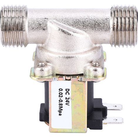 DC24V G1/2 NC Messing-Elektromagnetventil, normalerweise geschlossener Wassereinlass (1/5)