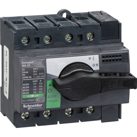 Interruttore / sezionatore Compact INS63 - 63 A - 4 poli - 28903