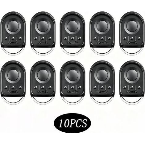 Télécommande KEYGO RTS 4 canaux – Émetteur mural pour motorisations – Compatible avec Somfy RTS – Alimentation CR2430(10 Pièces) (1/5)