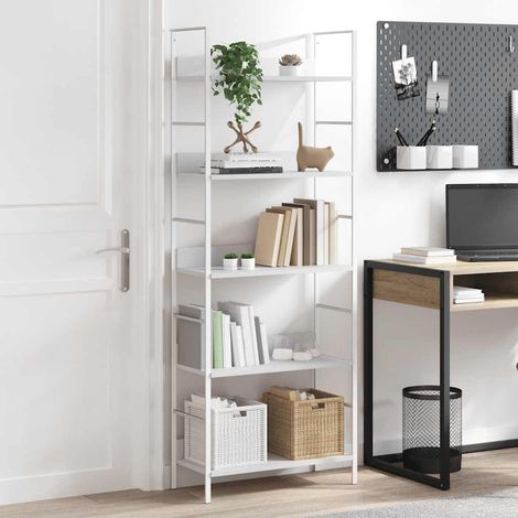 vidaXL Bibliothèque à 5 niveaux noir 60x27,6x158,5cm bois d'ingénierie (1/5)