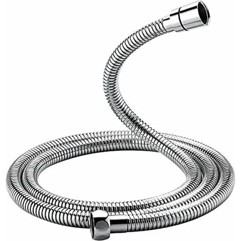 Manguera de ducha universal (1,5 m), antitorsión y antidobleces, acero inoxidable/cromo (1/4)