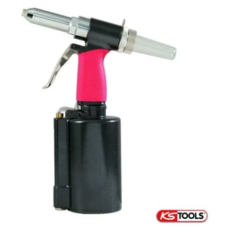 Kstools – Riveteuse pneumatique 2,4 à 4,8 mm – Pression max 6,3 bar – Force de traction 8677,5 N – Conception ergonomique pour confort d'utilisation
