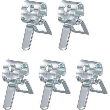 Pince à Ressort pour Tuyau de 5 mm de Diamètre Argent (1/4)