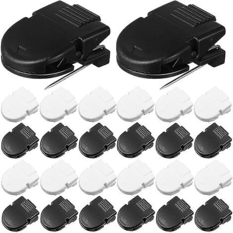 Punaises pour cloisons textiles, mini-clips en plastique, fournitures de bureau pour la fixation de documents, lot de 50 (1/5)