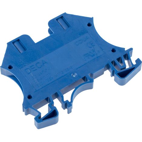 Bloc de jonction RS PRO, 4mm², A visser, Bleu ( Prix pour 1 ) (1/2)