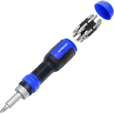Ratschen Schraubendreher 13in1 Multibit Torx Multi Ratchet Blau (1/5)