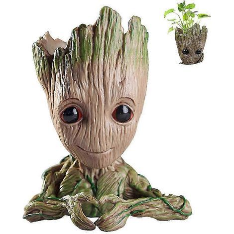 Pot de fleurs Udream Groot, pot de fleurs, porte-stylo, jouet en forme d'arbre Groot