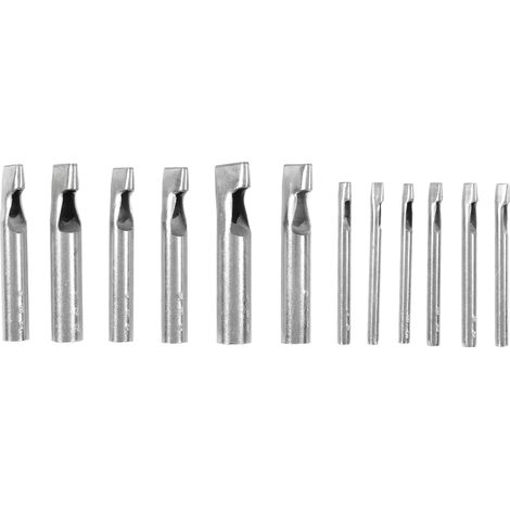 12pcs Leather Punch Accurate Diameter One Piece Chip Hole Manual Operating High Carbon Steel Belt Hole Puncher (1/5)