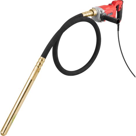 VEVOR Vibratore per Calcestruzzo Portatile, Vibratore Elettrico 960 W, 4000 giri/min con Asta 2 m, Utensile Vibrazione Calcestruzzo, Vibratore per Cemento Portatile a Matita, Rimuove Bolle deAria