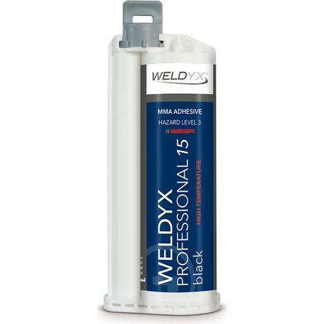 WELDYX Professional 15 schwarz 50 ml 10:1 Klebstoff für Kunststoffe und Verbundwerkstoffe (1/3)