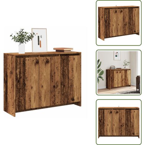 Sideboard Altholz-Optik 102x33x75 cm Holzwerkstoff - Sideboard - Sideboards - Buffetschrank - Schrank (1/5)