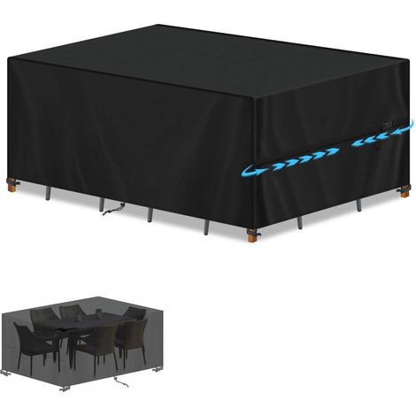 Housse de protection pour meubles de jardin 150x80x70cm, 420D Oxford, imperméable et anti-UV (1/5)
