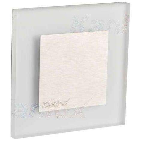 Kanlux – Luminaire LED escalier encastré en acier inoxydable – Lumière blanche froide 6500K – 0,8W – Installation facile dans espaces confinés (1/6)
