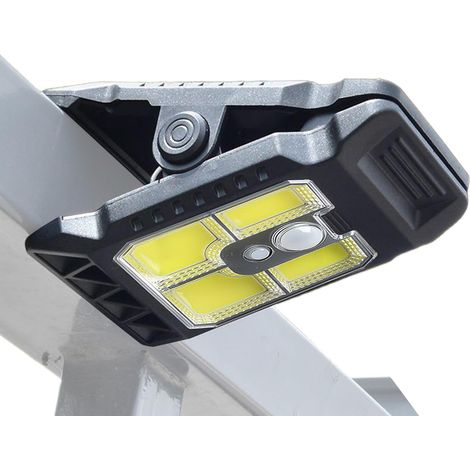 Luci solari a clip con sensore di movimento, illuminazione di emergenza portatile, per recinzione da giardino, campeggio, patio, garage, cancello, casa