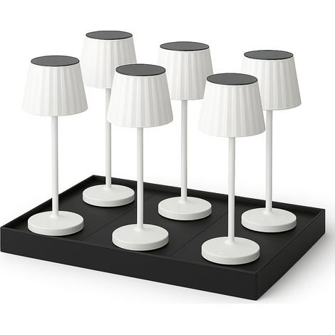 Juego de 6 lámparas de mesa con base H29CM ABBY (1/4)