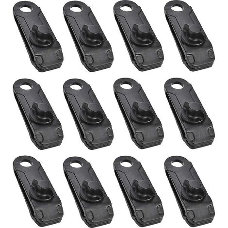 Pinces de bâche en plastique, clips pour tente de camping, petites pinces à œillet pour auvent, toile d'ombrage, jardin, accessoires d'extérieur (1/5)