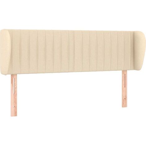 Maison Exclusive - Cabecero de tela color crema 147x23x78/88 cm (1/5)