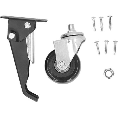 Roulettes à tige de 65 mm (2,6 po) avec rotation à 360°, silencieuses et faciles à déplacer. Accessoires de montage pour meubles et accessoires multiples.