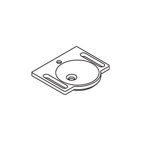 Lavabo 450x400mm blanc alpin, sans trop-plein, 1 trou percé (1/5)