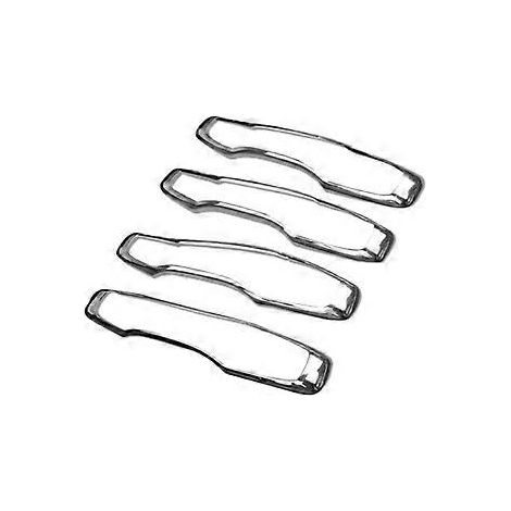 Ensemble de 4 garnitures décoratives pour poignées de porte de voiture, compatibles avec les modèles XC60, XC90, S90 et V90 (2018, 2019 et 2020). Accessoires chromés. (1/5)