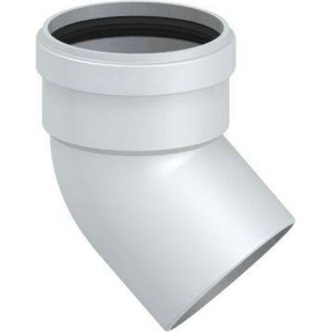 Stabile - Curva 45° ø80 monoparete alluminio maschio-femmina