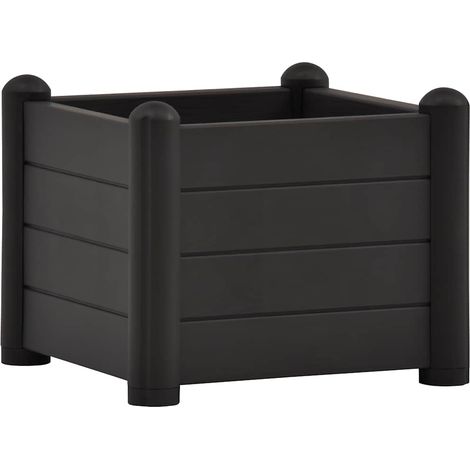 Maison Exclusive - Letto Rialzato da Giardino in PP Antracite 43x43x35 cm
