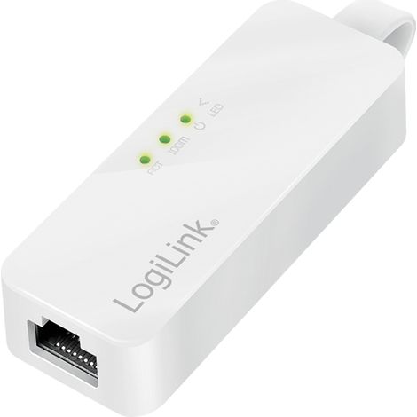 Adaptador USB 2.0 a Fast Ethernet RJ45 - LogiLink, UA0144B (1/5)