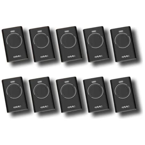 faac 10 x télécommande 2 canaux xt2 433 slh lr 7870071 (1/3)