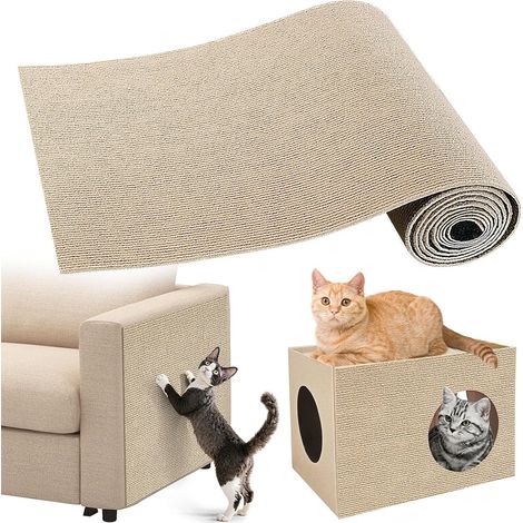 Tapis Griffoir pour Chat Adhésif Épais 40 × 200 cm, Griffoir Chat Canapé à Découper, Protection Canapé Chat et Meubles Anti-Rayures (1/5)