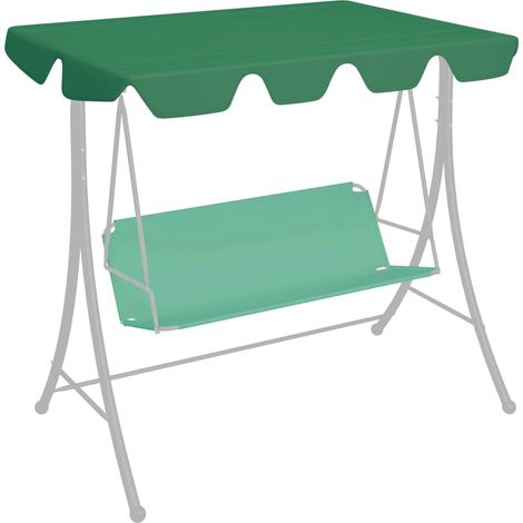 Toit de rechange de balançoire Vert 188/168x110/145 cm (1/5)