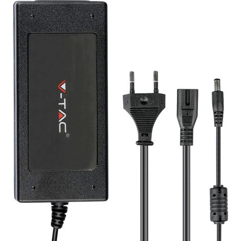 V-TAC LED Strip Netzteil 30W 12V 2,5A Plug&Play Jack 2.1 2,4m Kabel mit IP44 Stecker