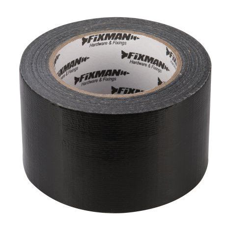 Ruban adhésif large 75 mm – Longueur 33 mètres – Très forte adhésivité – Résistant à l'eau pour isolation électrique – Fixman