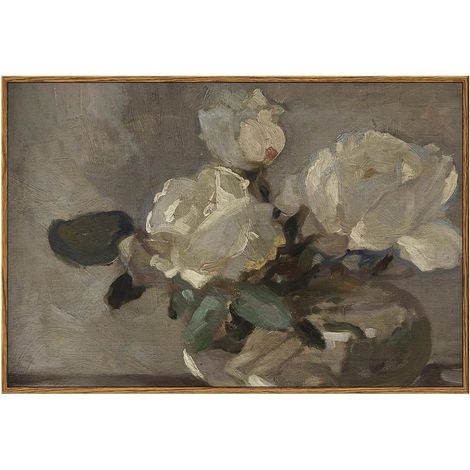 Tableau Décoratif - Tableau En Toile Imprimé Hydrangea Blanche - Pour Salon Chambre Salle De Bain Cuisine Bureau - 25 x 20 cm - Non Encadré (1/5)