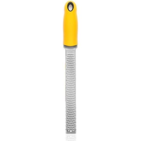 Râpe multi-usages - Inox - Chocolat dur - Ergonomique - Compatible lave-vaisselle - Jaune
