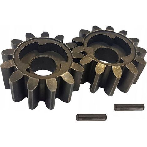 2X pignon d'entraînement (13 dents) D + G + 2X arbre pour tondeuse Fuxtec RM 70300170 70300180 (1/3)