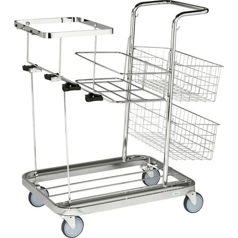 Kongamek Reinigungswagen verzinkt 770x550x1000mm für 25l-Säcke