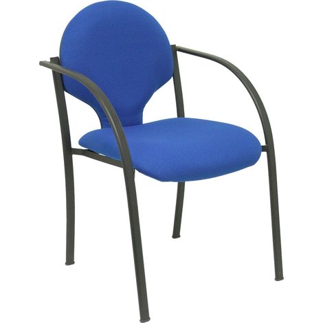Confezione 2 sedie Hellin telaio nero bali blu (1/5)
